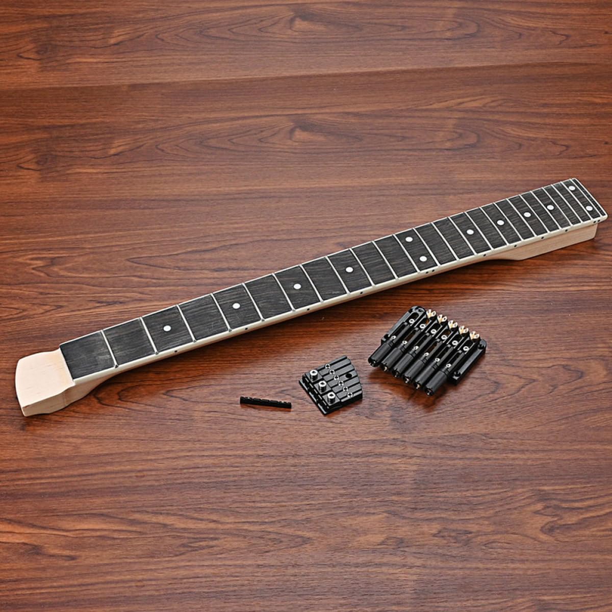 E-gitarrenhals Gs810 1 Satz Holzhals für Gitarre Schwarz