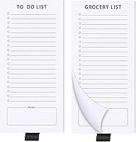 Vista 1 de Sinmoe 2 bloc de notas magnético para refrigerador lista de comestibles, bloc de notas magnéticas, divertido bloc de notas para refrigerador