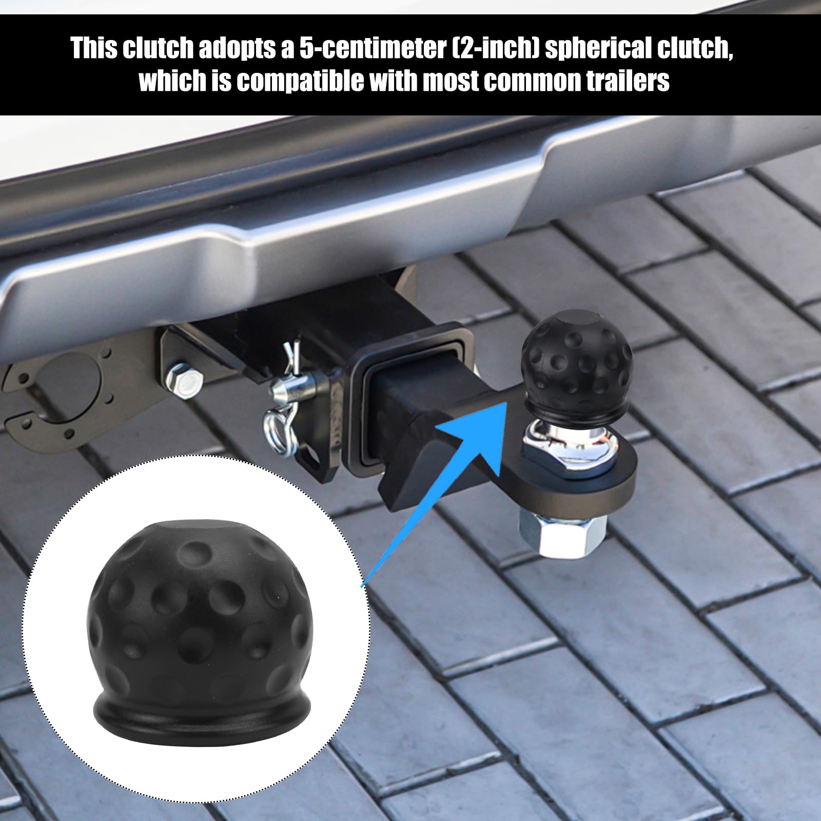 Attelage de remorque de 5 cm en Acier pour véhicules US, remorque, SUV, Camion, Dirt Bike