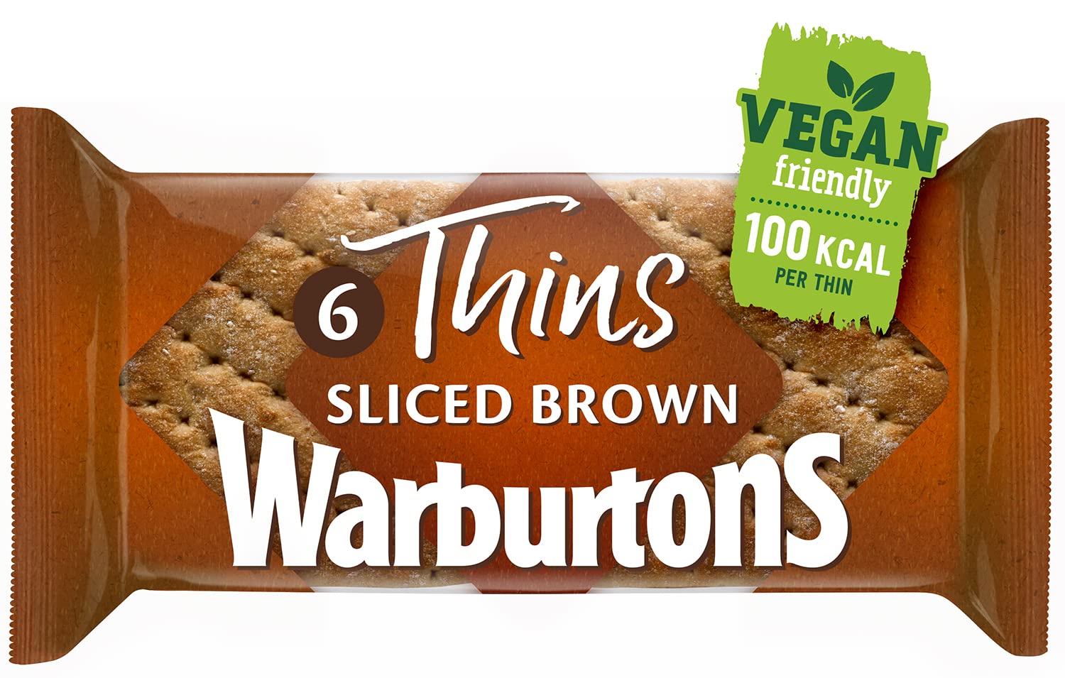 Warburtons 6 Thins Soft Brown Sliced, 240g
