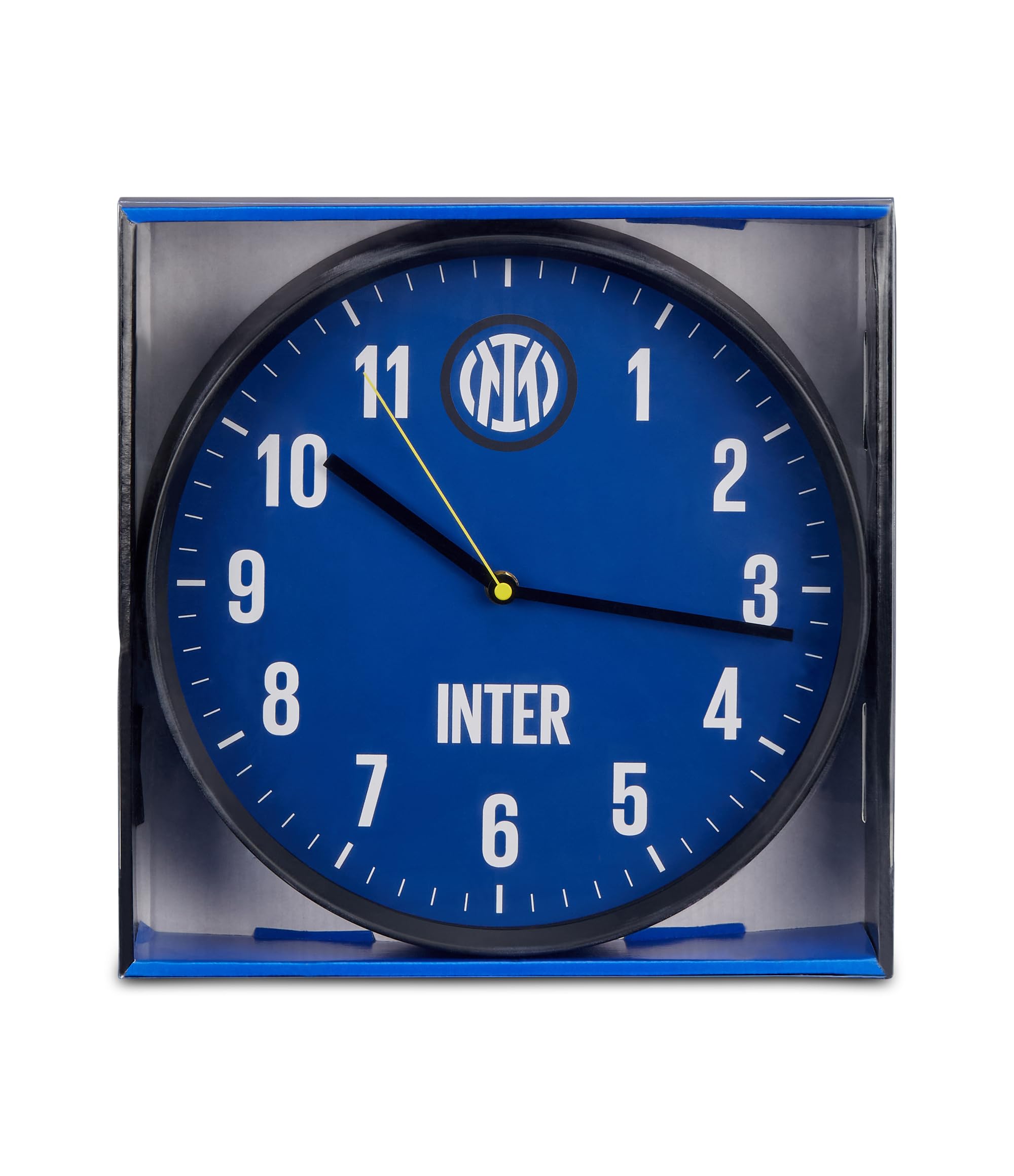 Seven Orologio da parete Inter, al Quarzo, Nero Azzurro, Bambini e Ragazzi, Squadra di Calcio, Idea regalo per tifosi