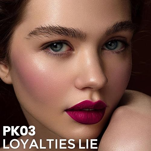 Miniatura 9 de FOCALLURE Rubor líquido en crema sedosa, deja un aspecto de maquillaje mate y rocío, fácil de aplicar y crear un rubor natural, maquillaje facial de