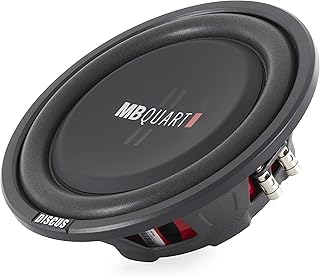 MB Quart DS1-254 Discus Shallow Mount Subwoofer (Black) – 10 Inch Subwoofer, 400 Watts, Car Audio, 2 Inch Voice Coils, UV Rubber Surround, Best in Sealed Enclosures