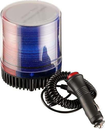 KAX Luz de advertencia con imán giratorio LED, luz de advertencia de 2 colores, luz estroboscópica para coche, camión, SUV, 12 V-80 V, 10 módulos de