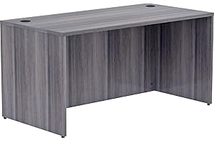 Lorell Laminate Desk Shell with Drawers