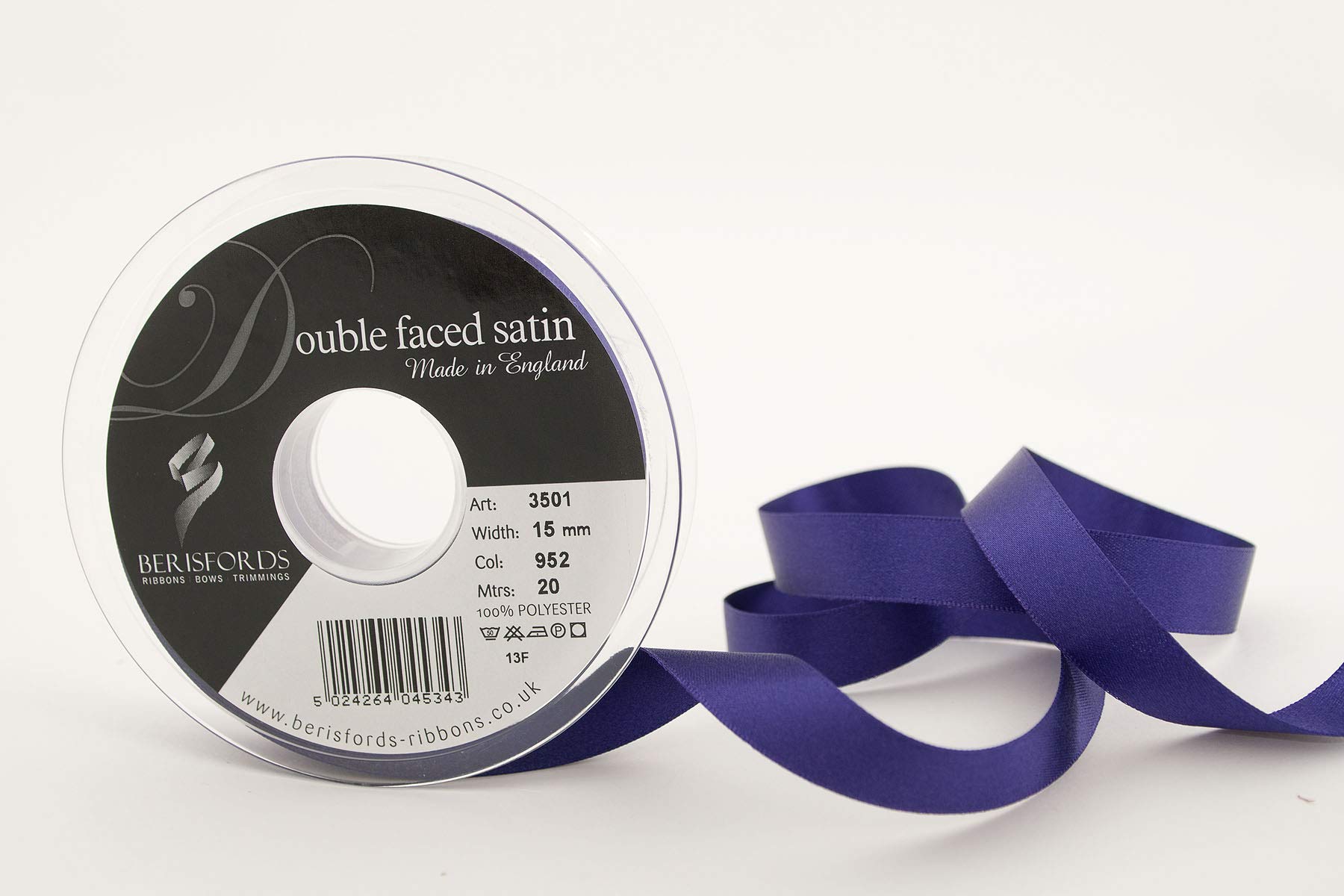 Berisfords Double Satin Ribbon, Liberty, 20 m