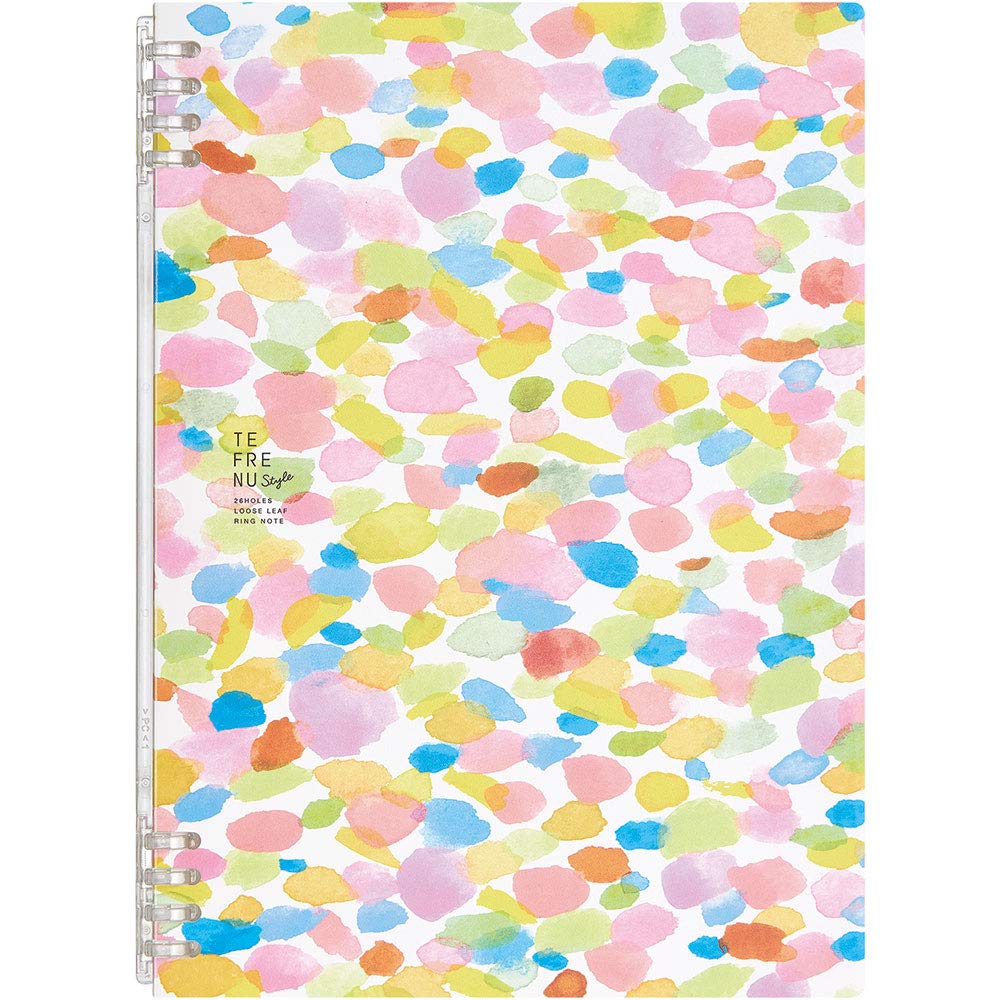 Cahier à anneaux TEFRENU B5 Kingjim classeur rechargeable mince pour feuilles mobiles