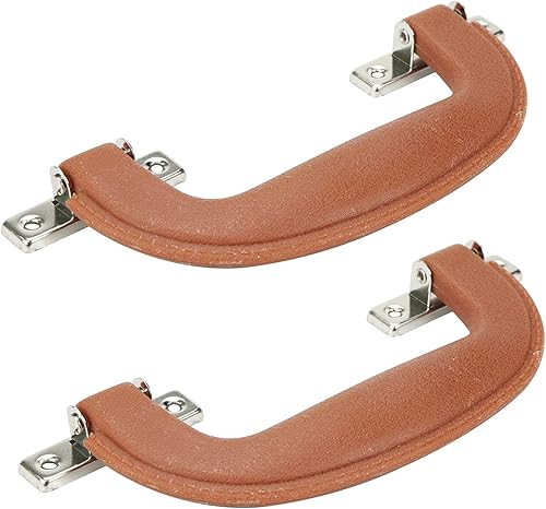 Faotup 2 manijas de equipaje marrones, 5.906 in de longitud, asas de plástico para maletero, maleta, caja musical Faotup 2 manijas de equipaje marrones, 5.906 in de longitud, asas de plástico para maletero, maleta, caja musical