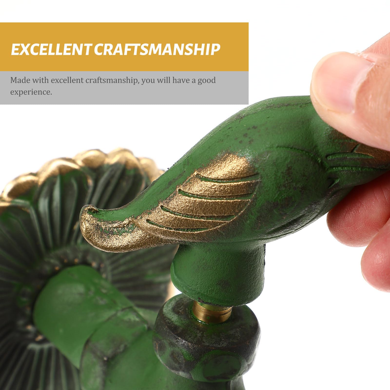 Grifo de Cobre Diseño In-wall para Jardín y Cocina, Fácil de Instalar, Estilo Rústico y Decorativo para Baño y Exterior