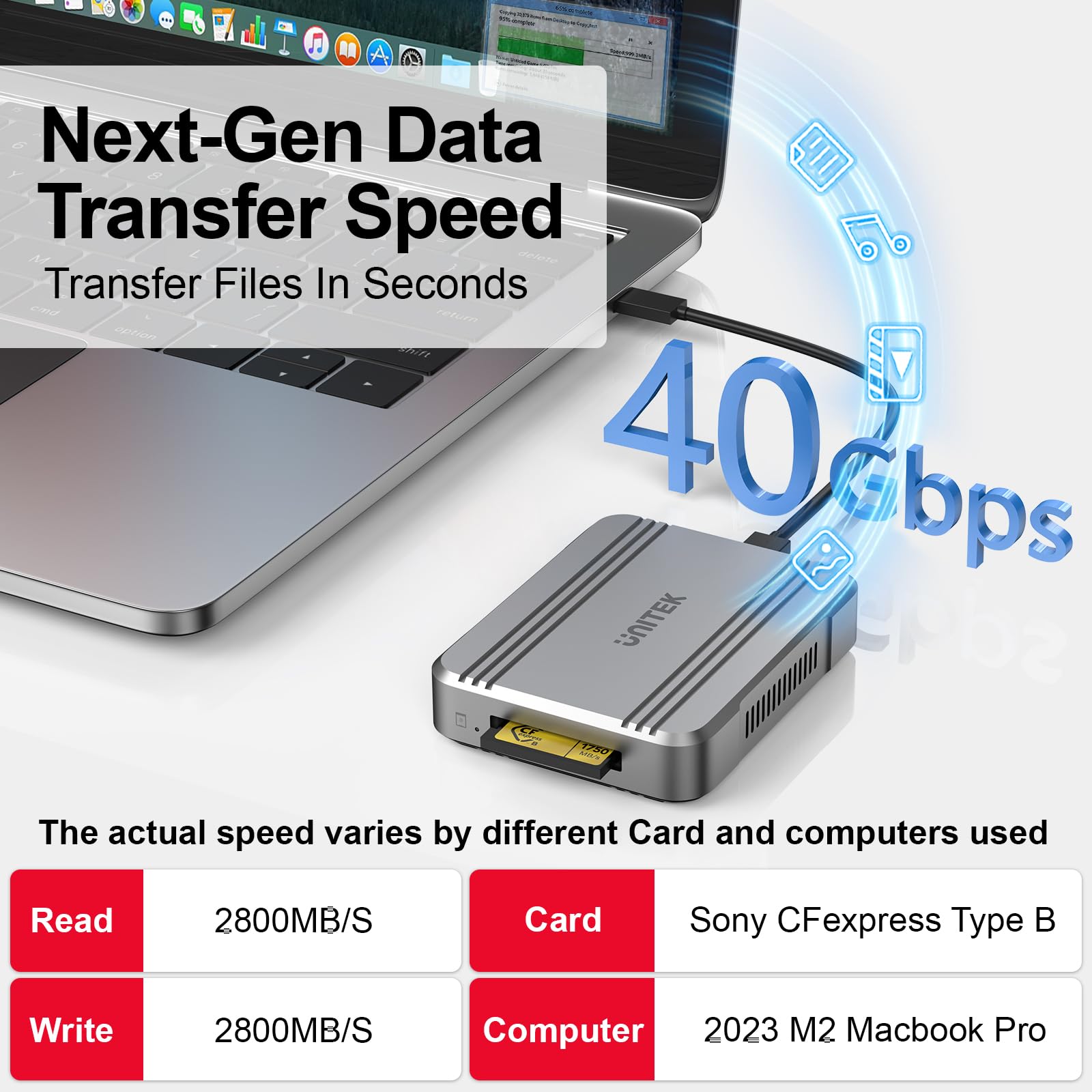 Amazon.com: 40Gbps CFexpress 4.0 Type B Card Reader - USB4 CF
