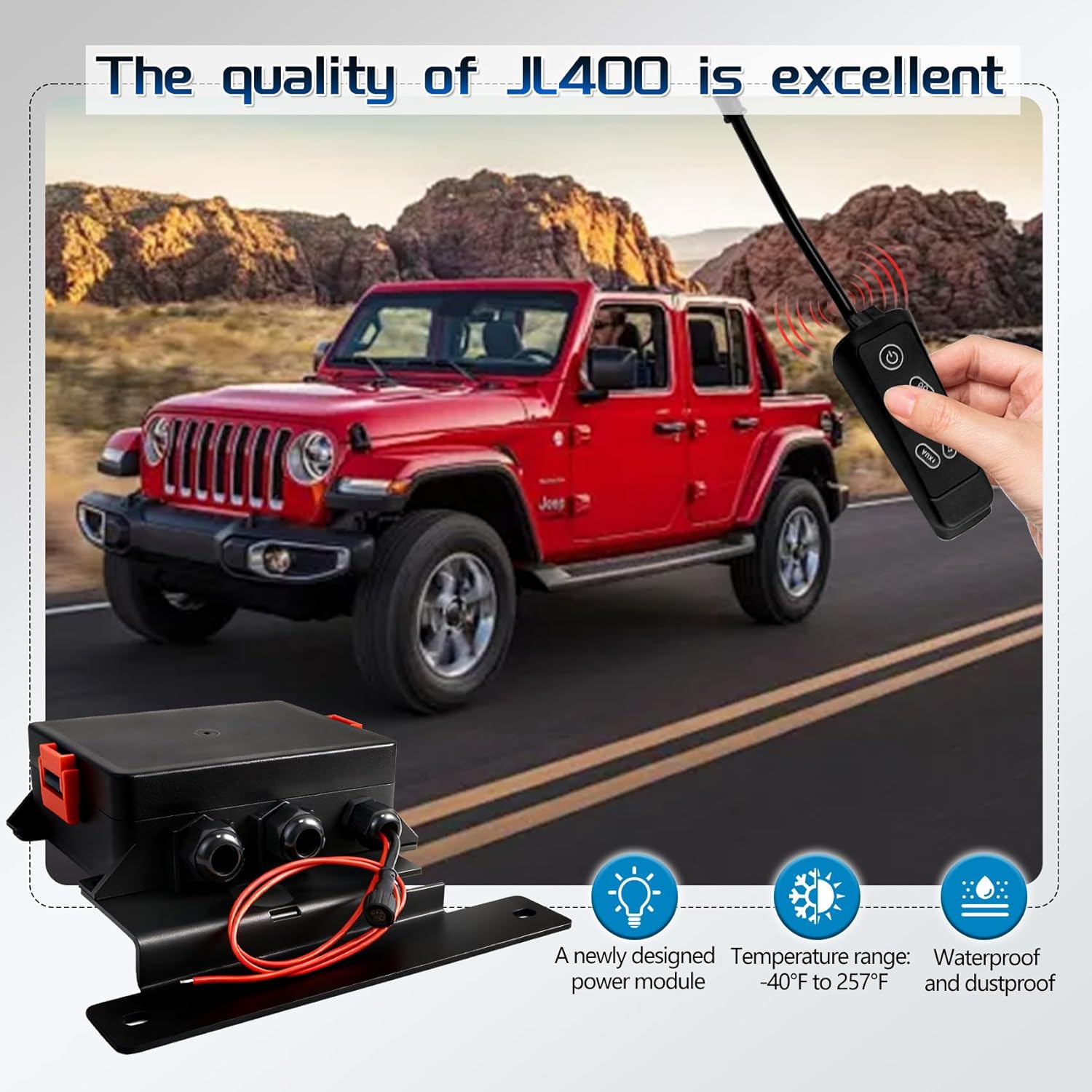 𝟐𝟎𝟐𝟔 𝐔𝐩𝐠𝐫𝐚𝐝𝐞 JL400 for Jeep Wrangler JL Grab Handle Switch Panel, for Wrangler JL from 2018 to 2023/Gladiator from 2020 to 2023, with Adjustable Brightness, 4 RGB Colors, 5 Year Warranty
