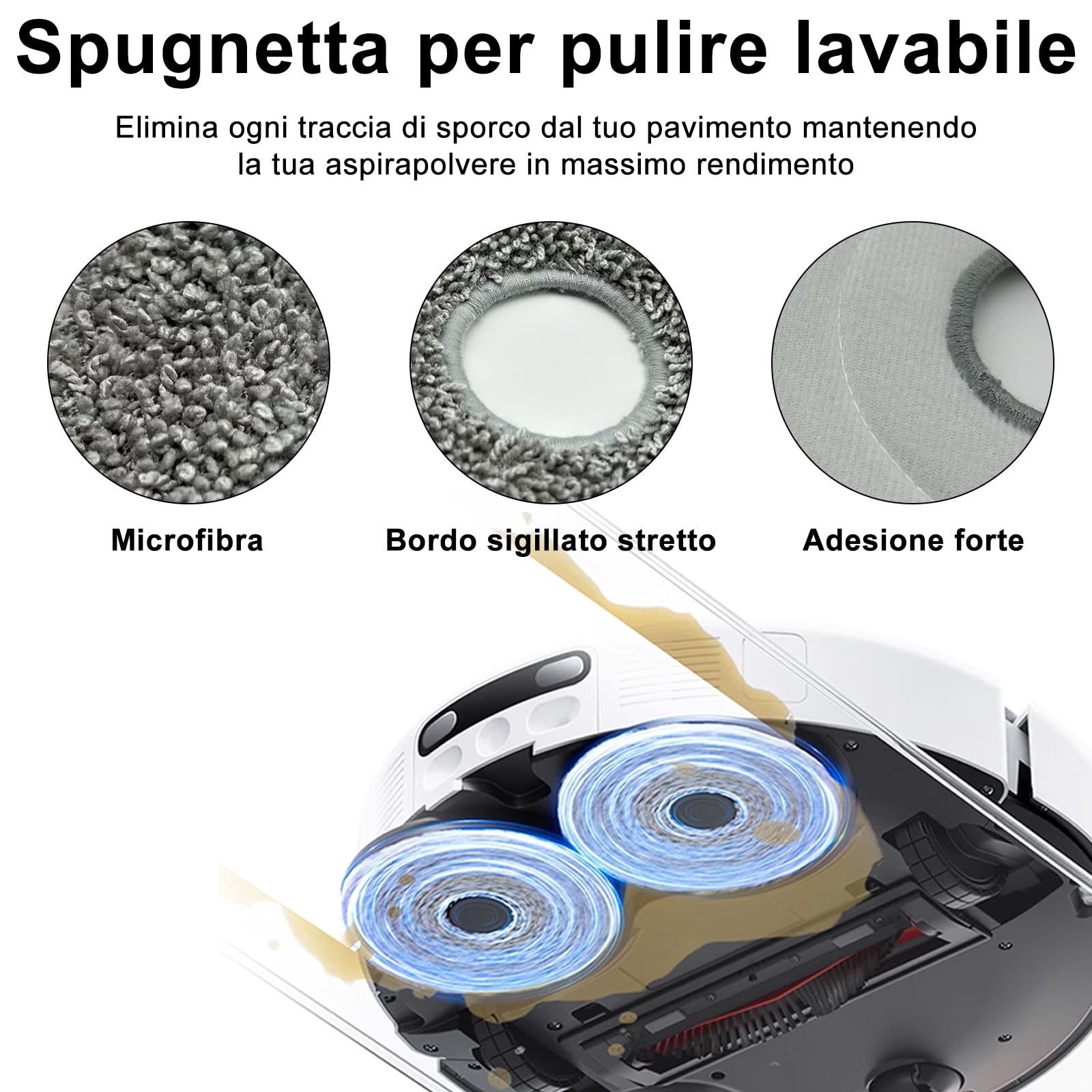 19 Pezzi Accessori per Xiaomi X20 Max/X20 Pro Aspiratore, 1 Spazzola Principale, 4 Filtri, 4 Asciugamani, 6 Sacchi di Polvere, 7 Spazzole Laterali, per Xiaomi X20 Max, X20 Pro Accessori