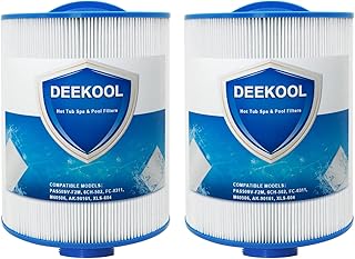 PAS50SV-F2M Hot Tub Spa Filter Cartridge, Compatible with Unicel 6CH-502, Filbur FC-0311, Master Deluxe M60506, Magnum AR50, Baleen AK-90161, Excel Filters XLS-604 Artesian Spas Filter, 2 Pack