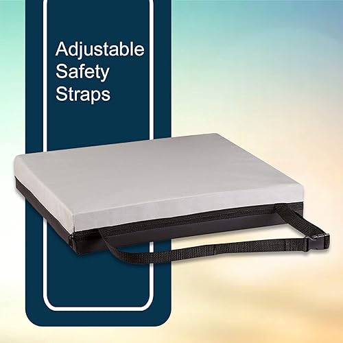 Miniatura 6 de McKesson Cojín de asiento para sillas de ruedas y silla de oficina, espumagel, 18 x 16 x 3 pulgadas, 1 unidad