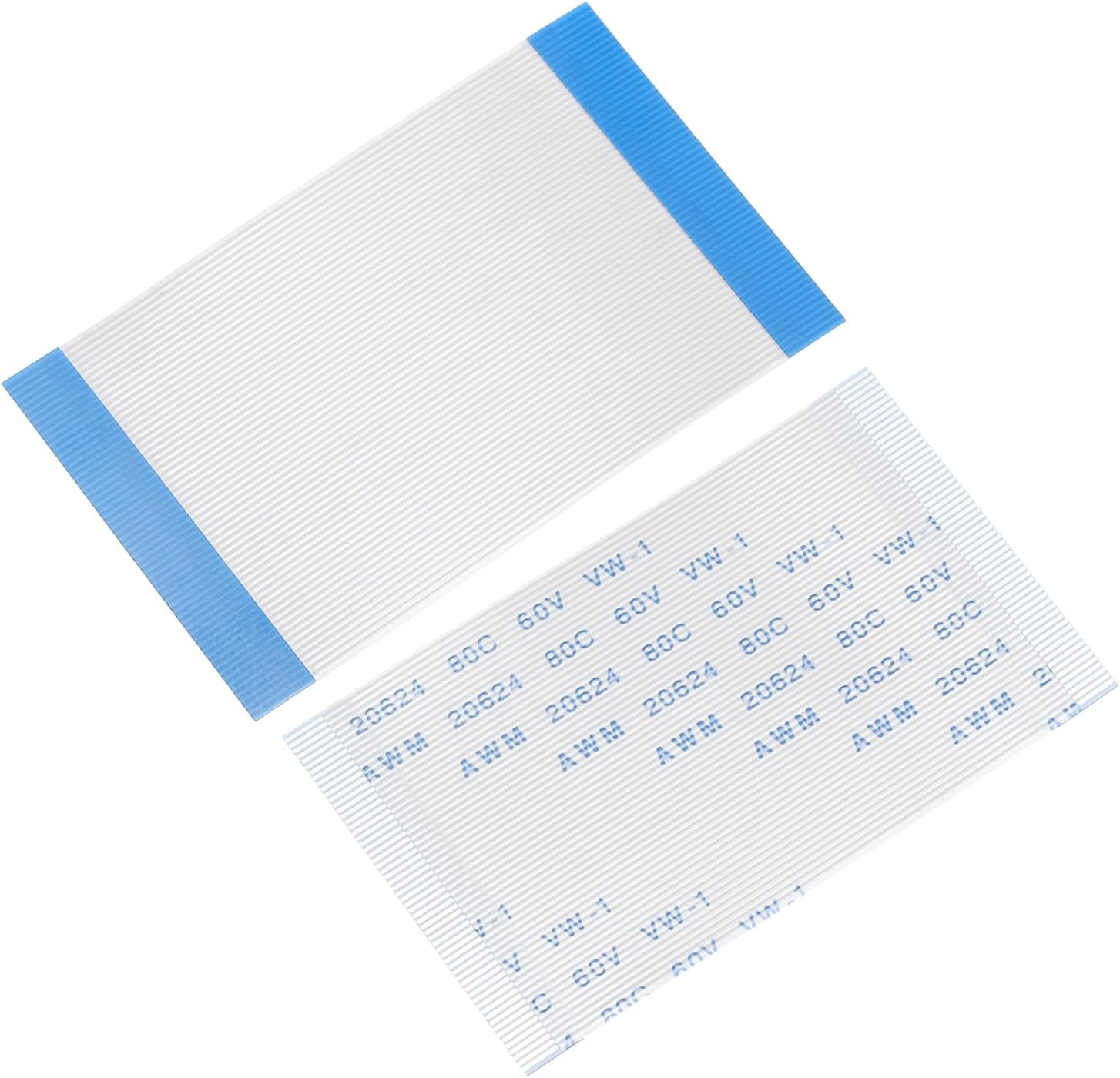 sourcing map Flexible Flat Cable, 60 Pins 0.5mm Pitch 50mm FPC FFC Flexible Ribbon Cable for LCD TV Car Audio DVD Player Laptop 5Pcs (A Type)