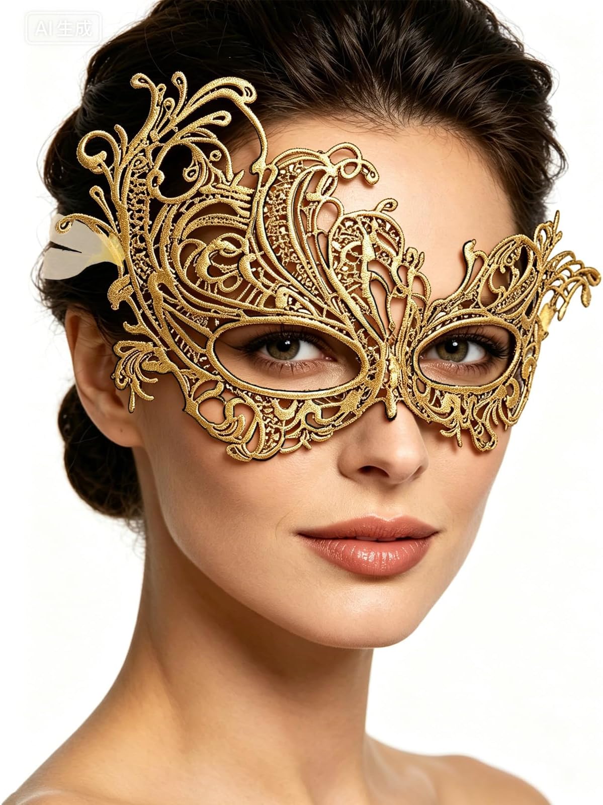Masquerade Mask for Women Lace Masks Venetian Masquerade Party Costume Party Halloween Carnival Fit for Adults, Soft