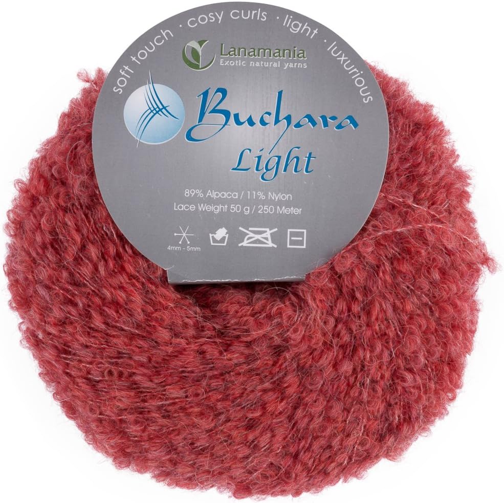 Lanamania Buchara Light, Alpaca, Blossom, 18 x 18 x 8 cm