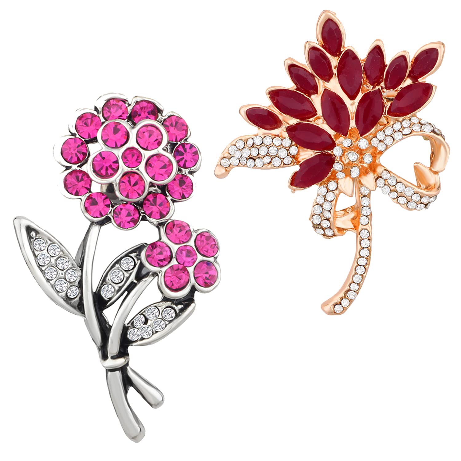 See full amazon price history chart for Mahi Combo of Floral Shaped Wedding Brooch/Lapel Pin with Multicolor Crystals for Women (CO1105501M) Mahi Combo of Floral Shaped Wedding Brooch/Lapel Pin with Multicolor Crystals for Women (CO1105501M) (B0BKT3FQZR) Amazon Price History, Amazon Price Tracker