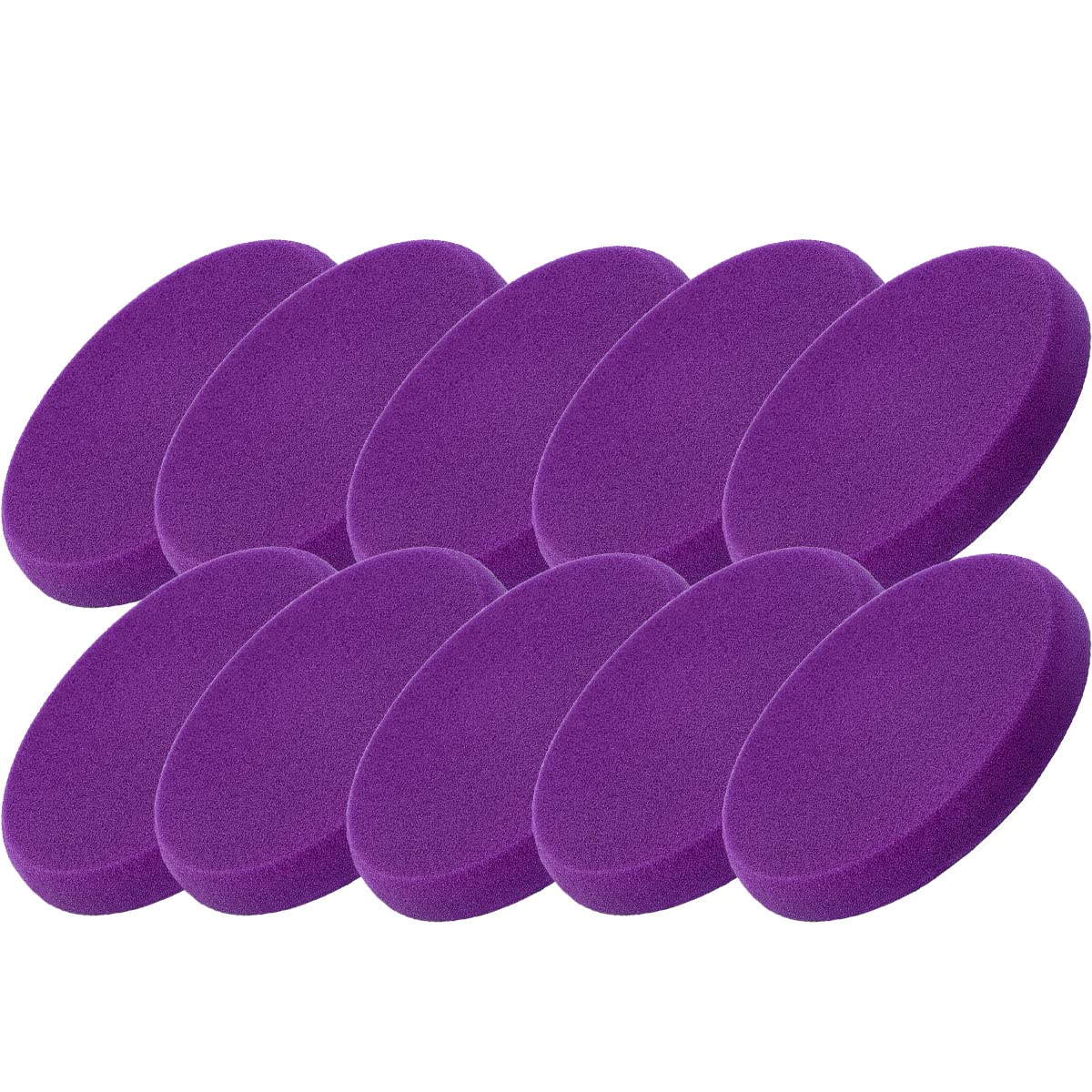 detailmate Set di 10 tamponi lucidanti in Polytop, per lucidatrice, anti-ologramma, colore lilla, 135 x 20 mm
