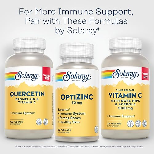 Miniatura 6 de Solaray OptiZinc Suplemento de apoyo inmunológico de 30 mg, cápsulas de zinc quelado, sistemas endocrinos y apoyo a la salud celular, con metionina,