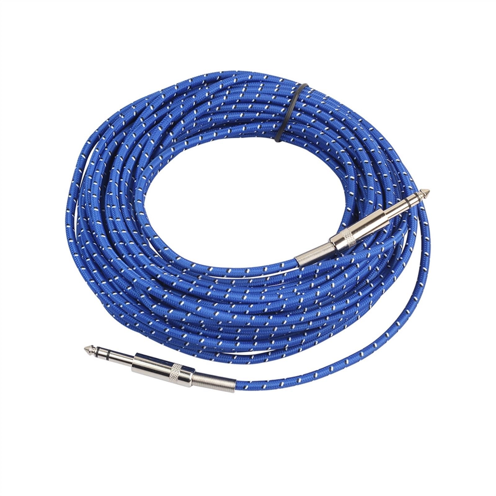 Cables para instrumentos Cable De Guitarra Eléctrica Estéreo Macho A Macho De Color Azul De Material Resistente Al Desgaste Y A La Tracción(20m)
