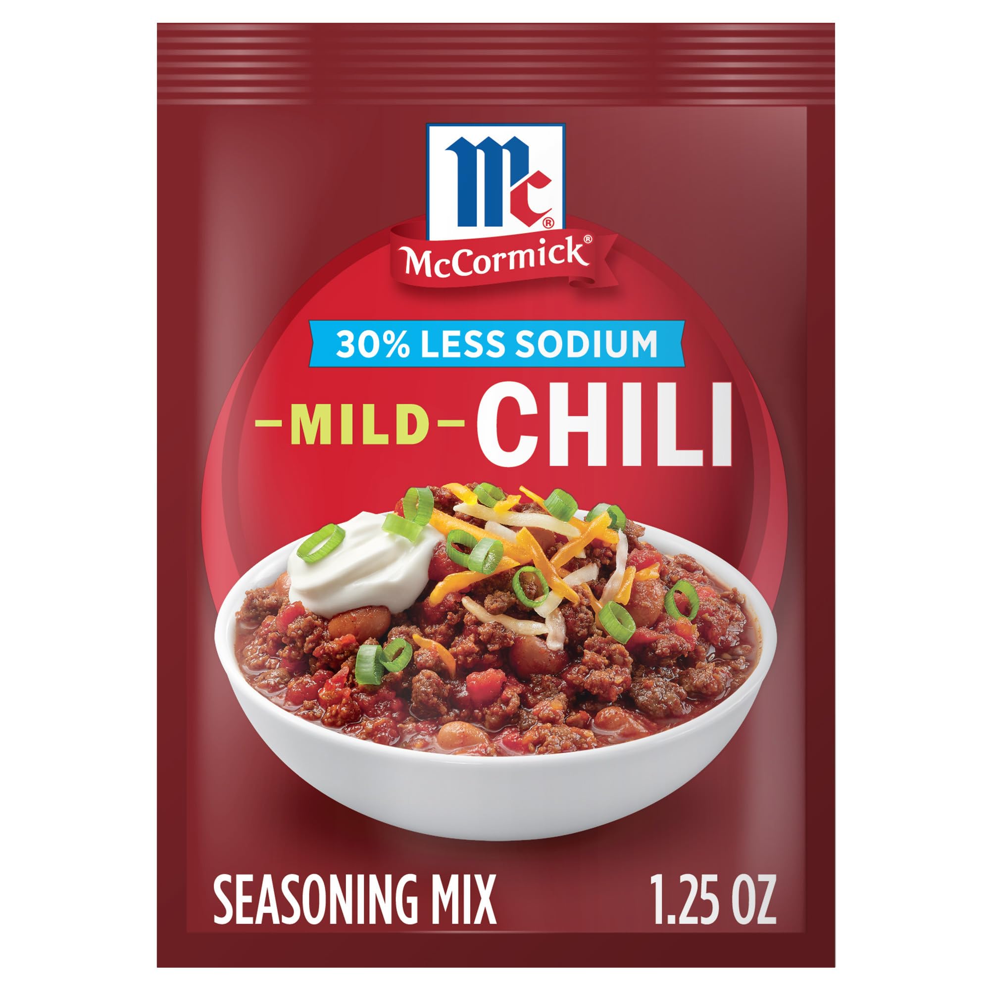 McCormick, 30% Less Sodium Mild Chili Seasoning Mix, 1.25 Oz