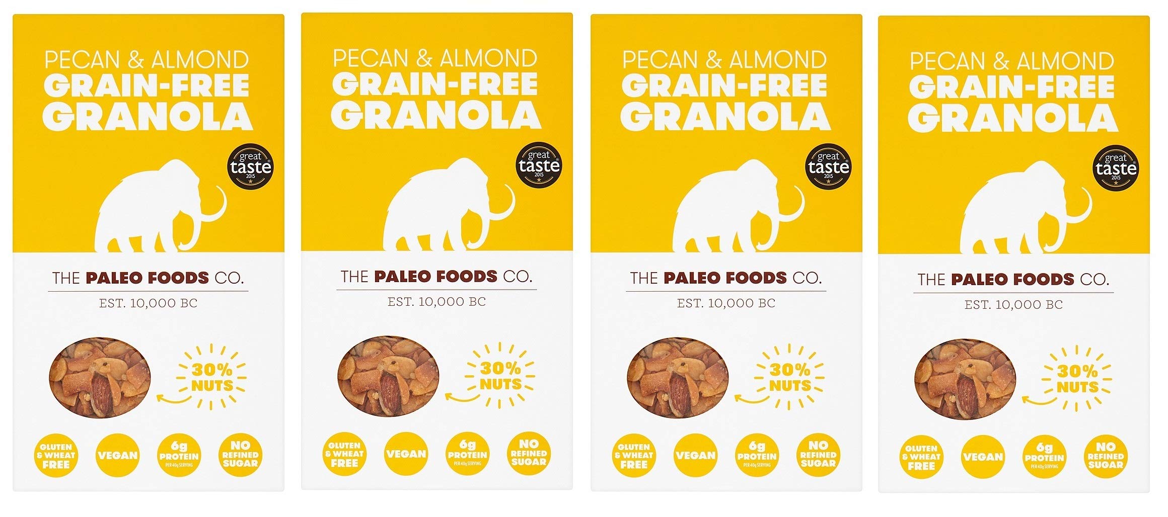 The Paleo Foods Co Paleo Pecan Granola 300g (Pack of 4)