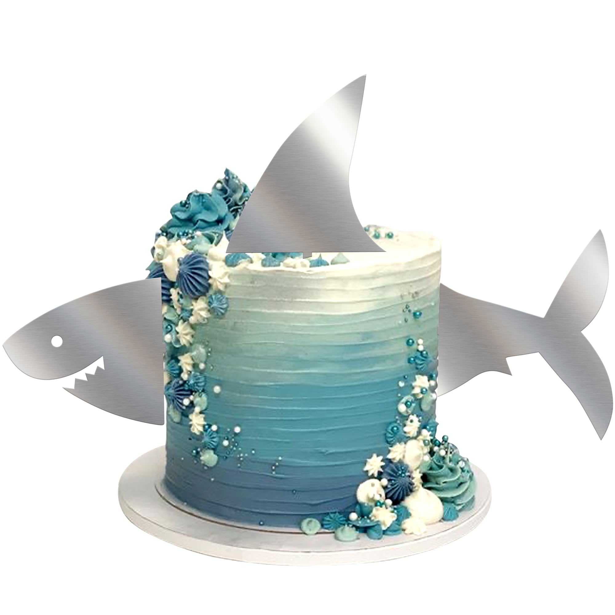 Sponsored Ad – 3 Pack Shark Cake Topper Acrylic Ocean Animals Sets Shark Fin Cupcake Picks for Baby Shower Kids Shark Birthday Party Cake Decorations