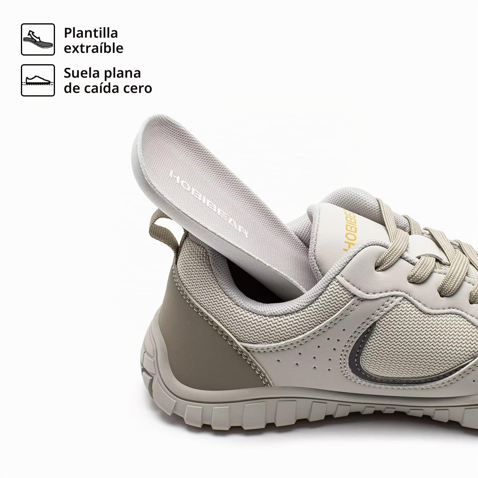 HOBIBEAR Zapatos Barefoot para Mujeres y Hombres | Caja de Dedos Ancha | Zapatillas Cómodas para Correr en Senderos