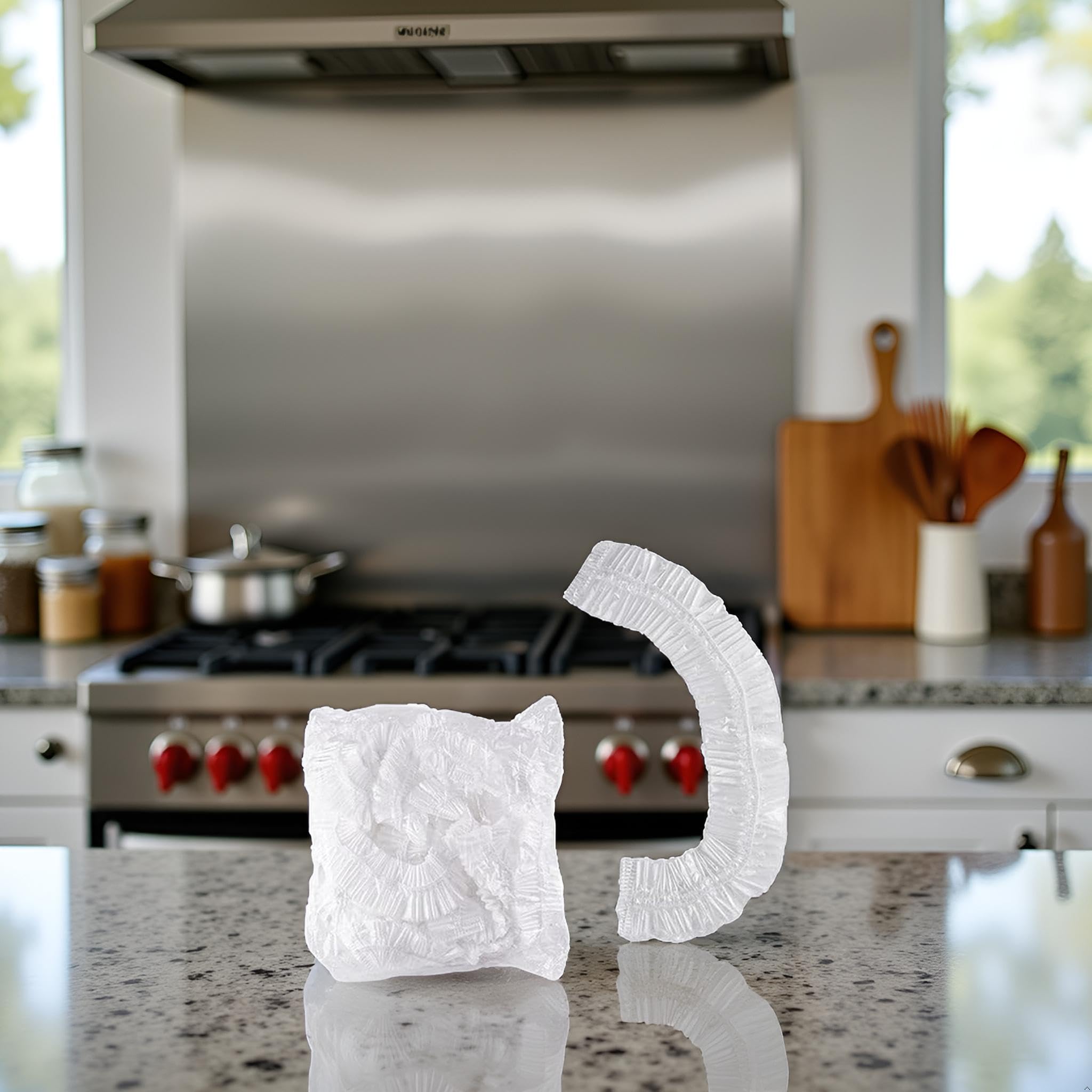 10 Stück weiße, verdickte Einweg-Staubschutzhüllen, transparente Abdeckungen für Küchengeräte, elastische Haushaltsküchengeräte, universal, staubdicht, für Toaster, Backofen, Mixer,