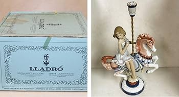 リヤドロ　メリーゴーランドに乗る少女　刻印あり リヤドロ メリーゴーランドに乗る少女 刻印あり