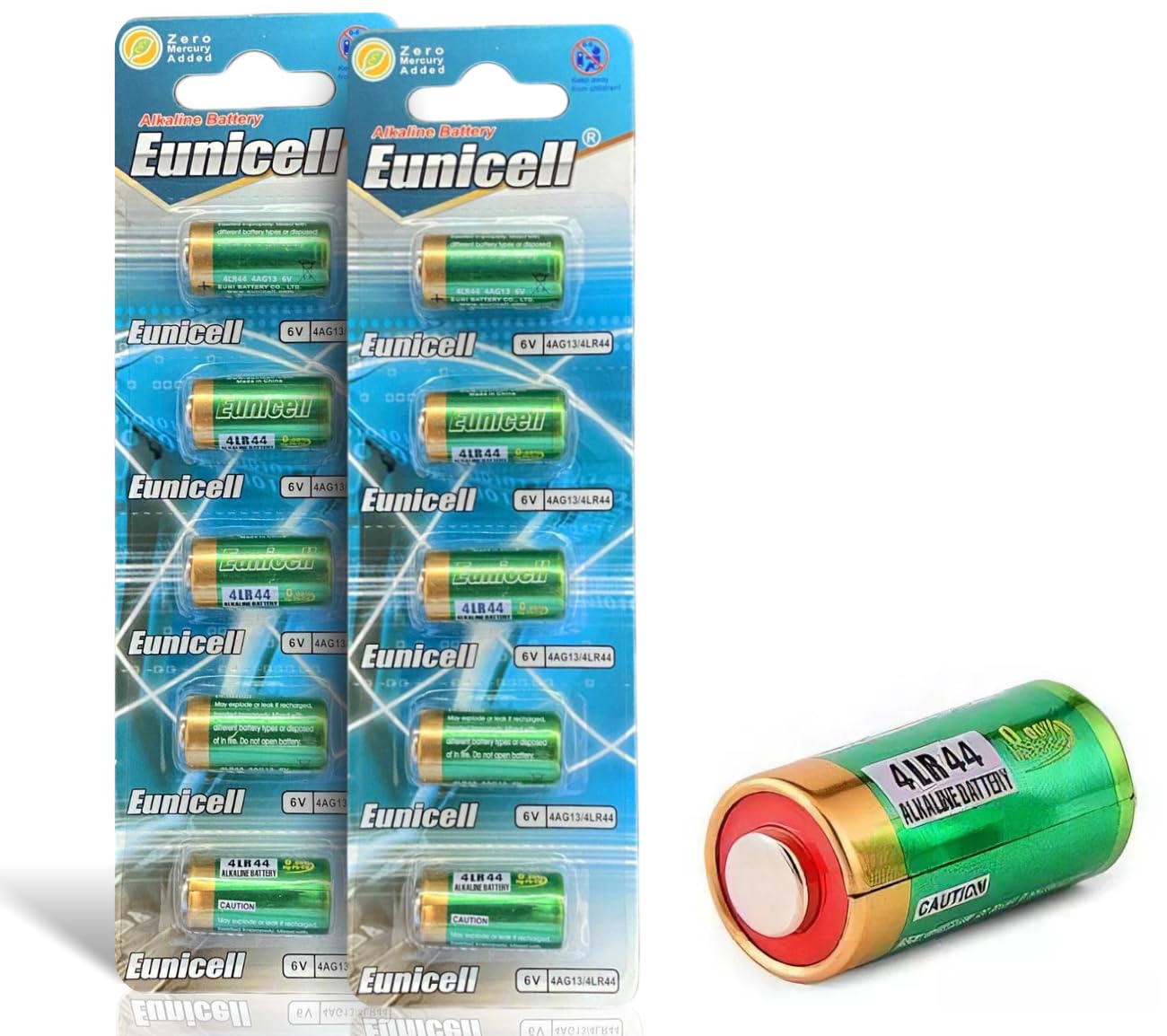 Pack of 10 - LR920/AG6 Eunicell 1.5V Button Coin Cell Alkaline Batteries - Suitable for use in LED lights, Digital Voice Recorders, Toys, Blood Glucose, Cholesterol Testing, Meters, Toys — view 39