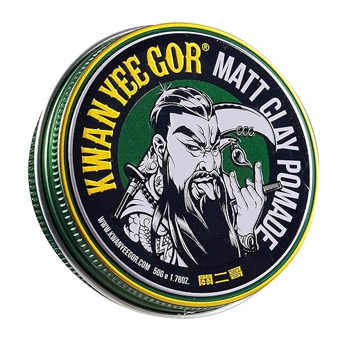 Pomada para el cabello con brillo mate fuerte de 1.76 oz para hombres