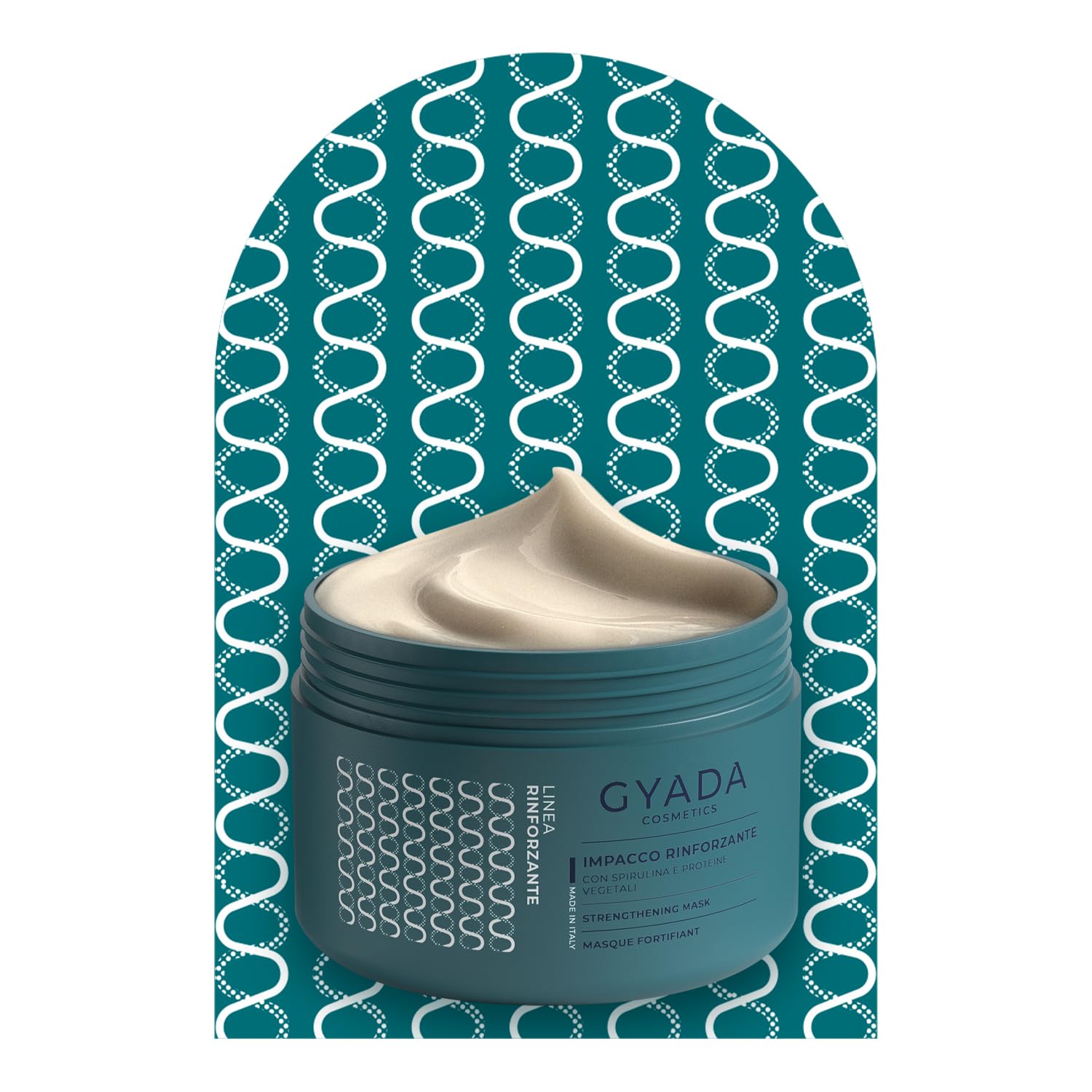 GYADA Strengthening and Repairing Hair Mask with Spirulina - Hydrating & Nourishing Mask for Dry & Damaged Hair - Anti Hair Loss - Vegan & Green Formula - Cruelty Free - 8.45 Fl Oz - Image 8