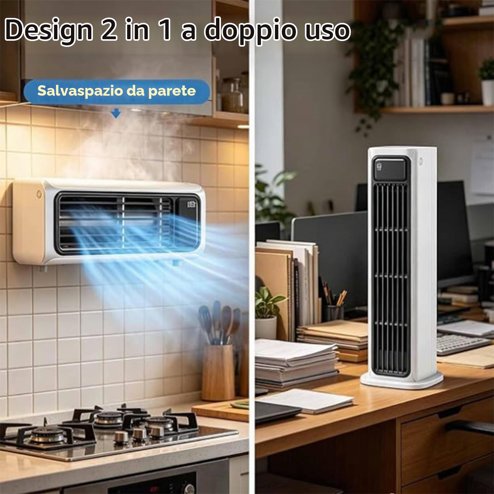 Ventilatore a Torre Verticale Portatile Raffreddamento Operazione Silenziosa con Telecomando Ventilatore da Pavimento per Camera da Letto Ufficio,Nero
