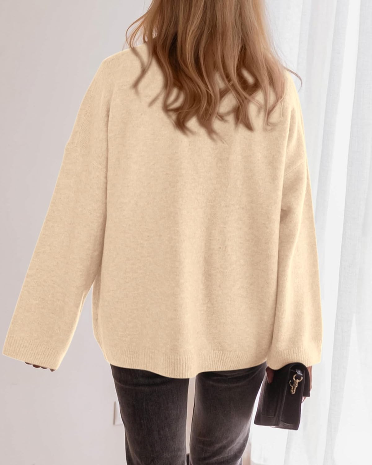 BTFBM Oversized Cardigan Sweaters for Women Trendy Fall Fashion 2025 Button Down Long Sleeve Chunky Knit Cardigans - Image 3