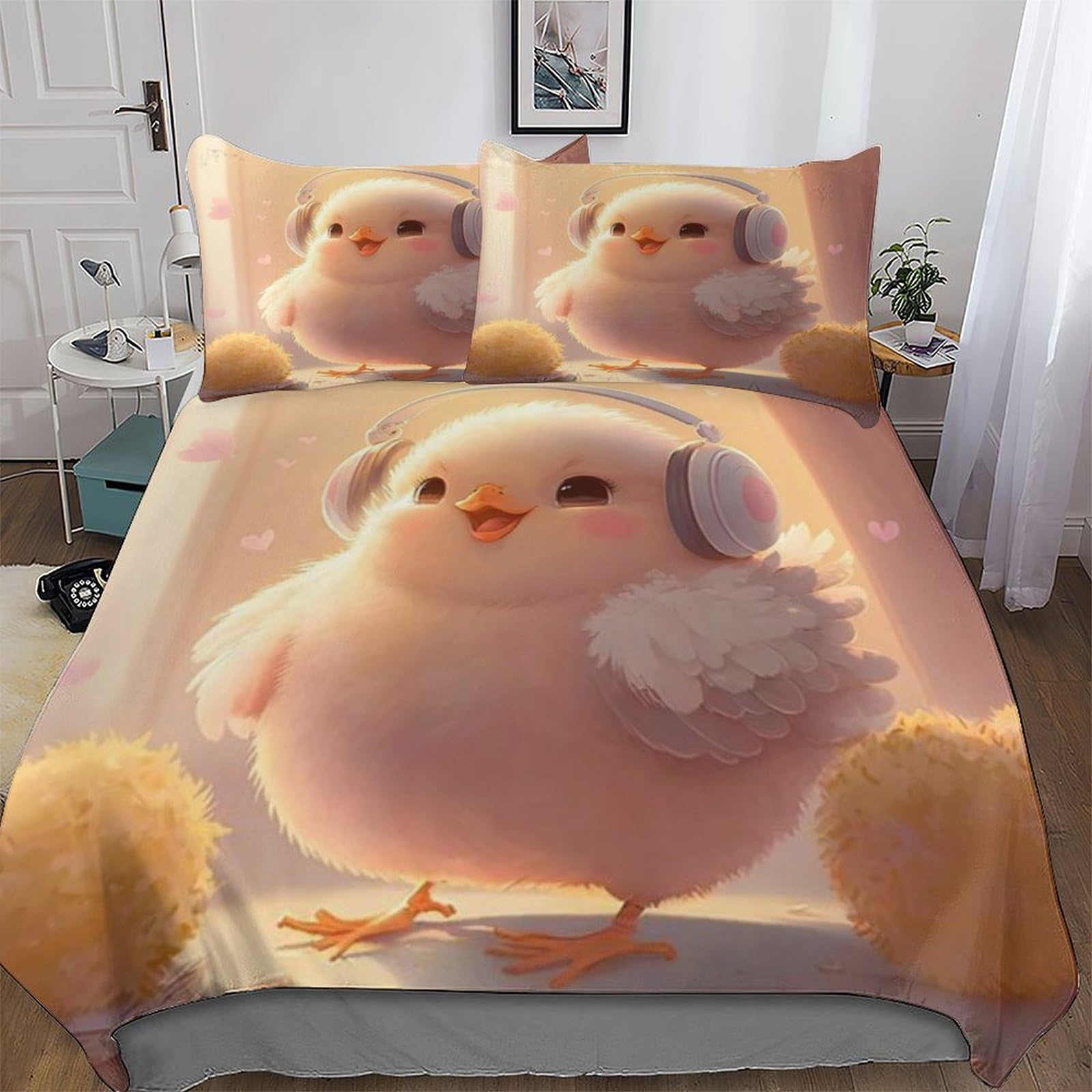 Parure de lit poulet 3D ultra doux pour transformer la chambre d'enfant