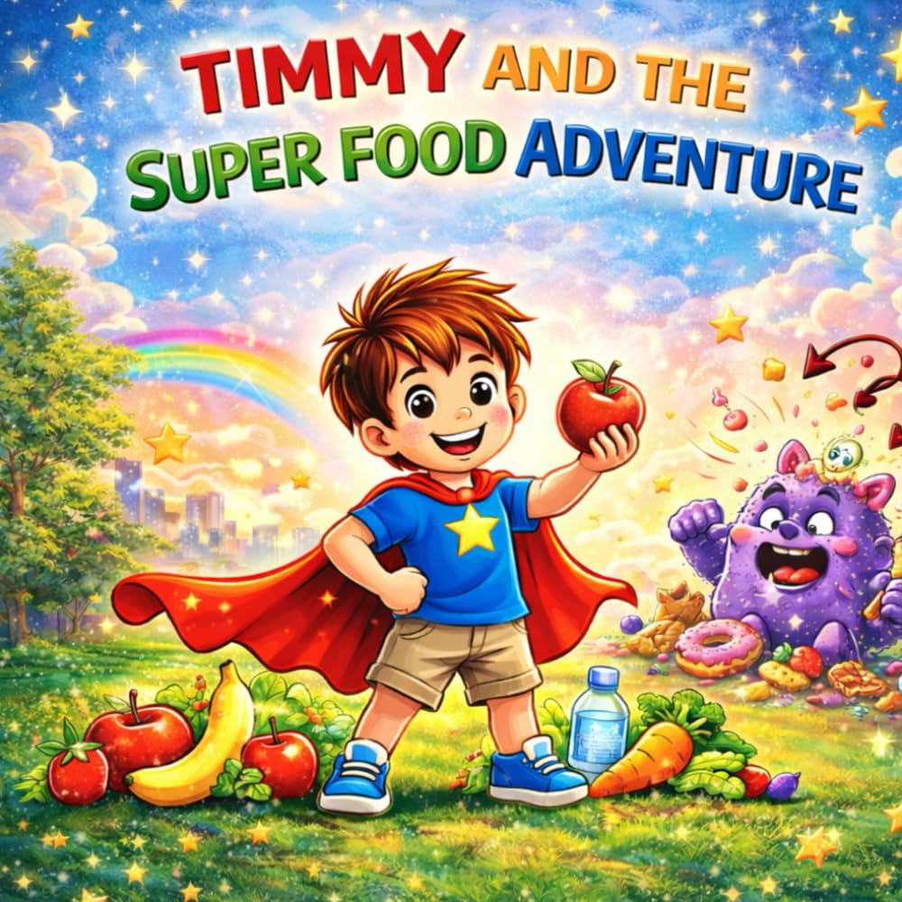 Timmy and the Super Food Adventure: A Fun Story & Activity Book About Healthy Eating