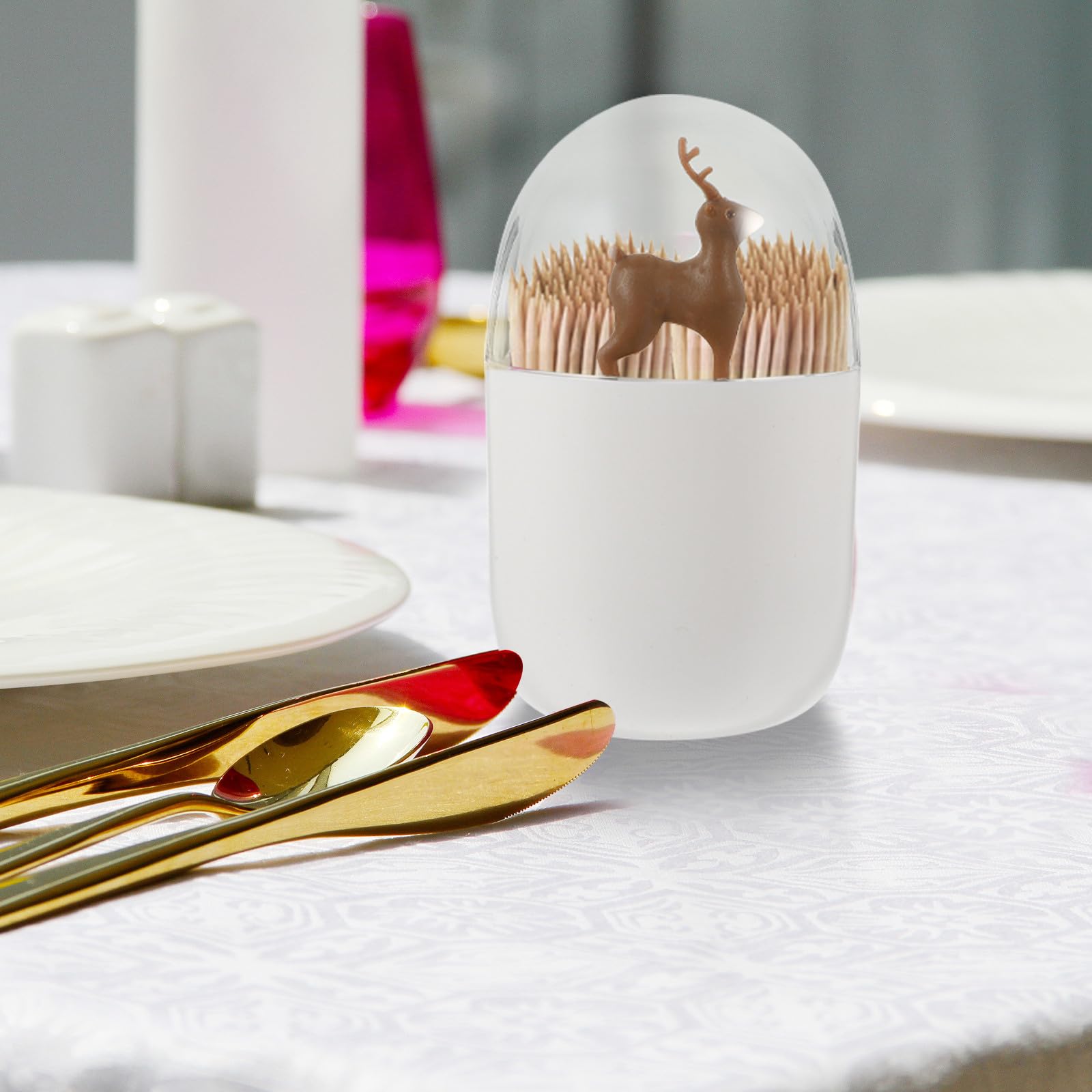 Toyvian 10 Stück Kompakte Aufbewahrungsbox für Wattestäbchen mit Deckel
