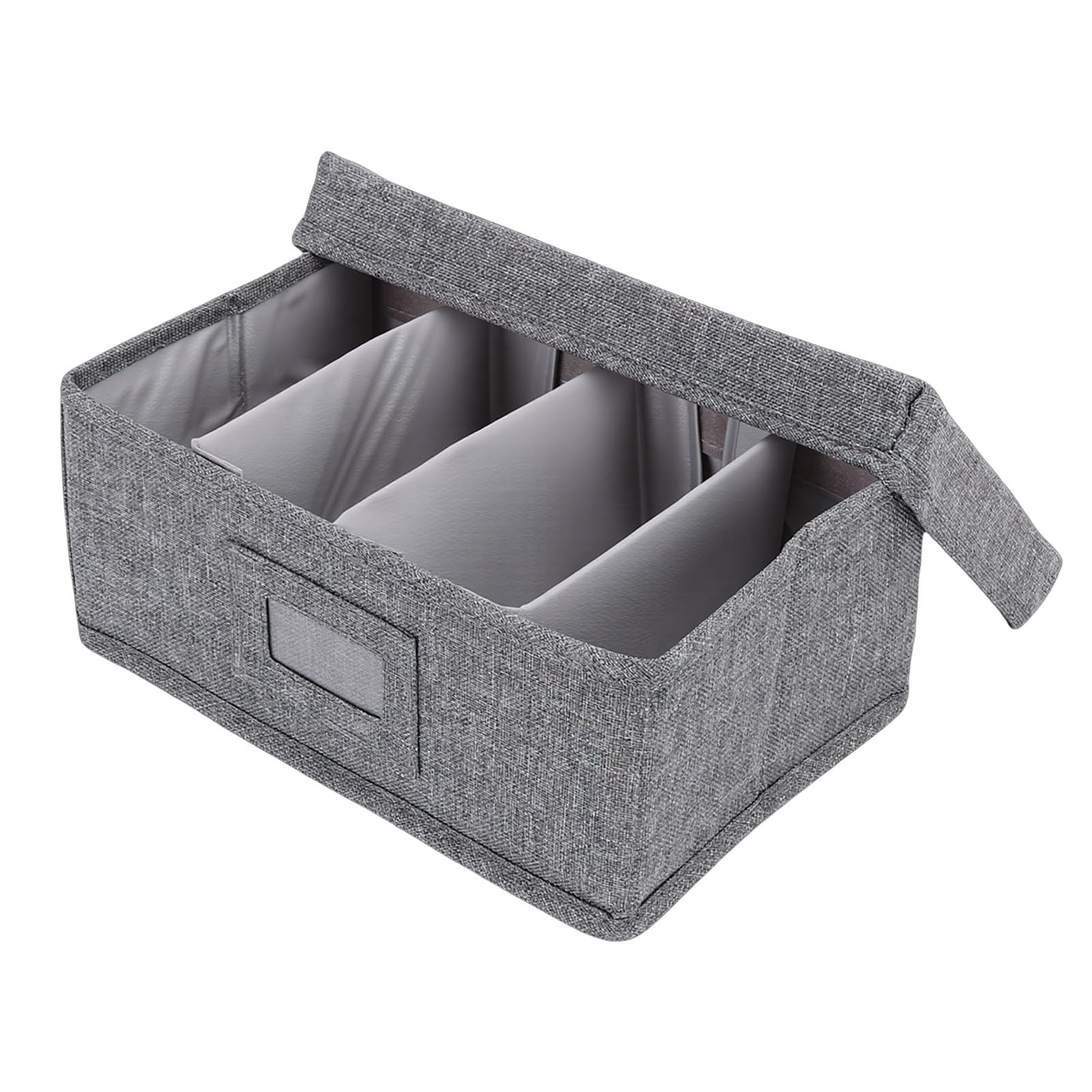 Organizador de Fichas de PP Sxhlseller con 4 Divisores para Tarjetas de Notas 3x5