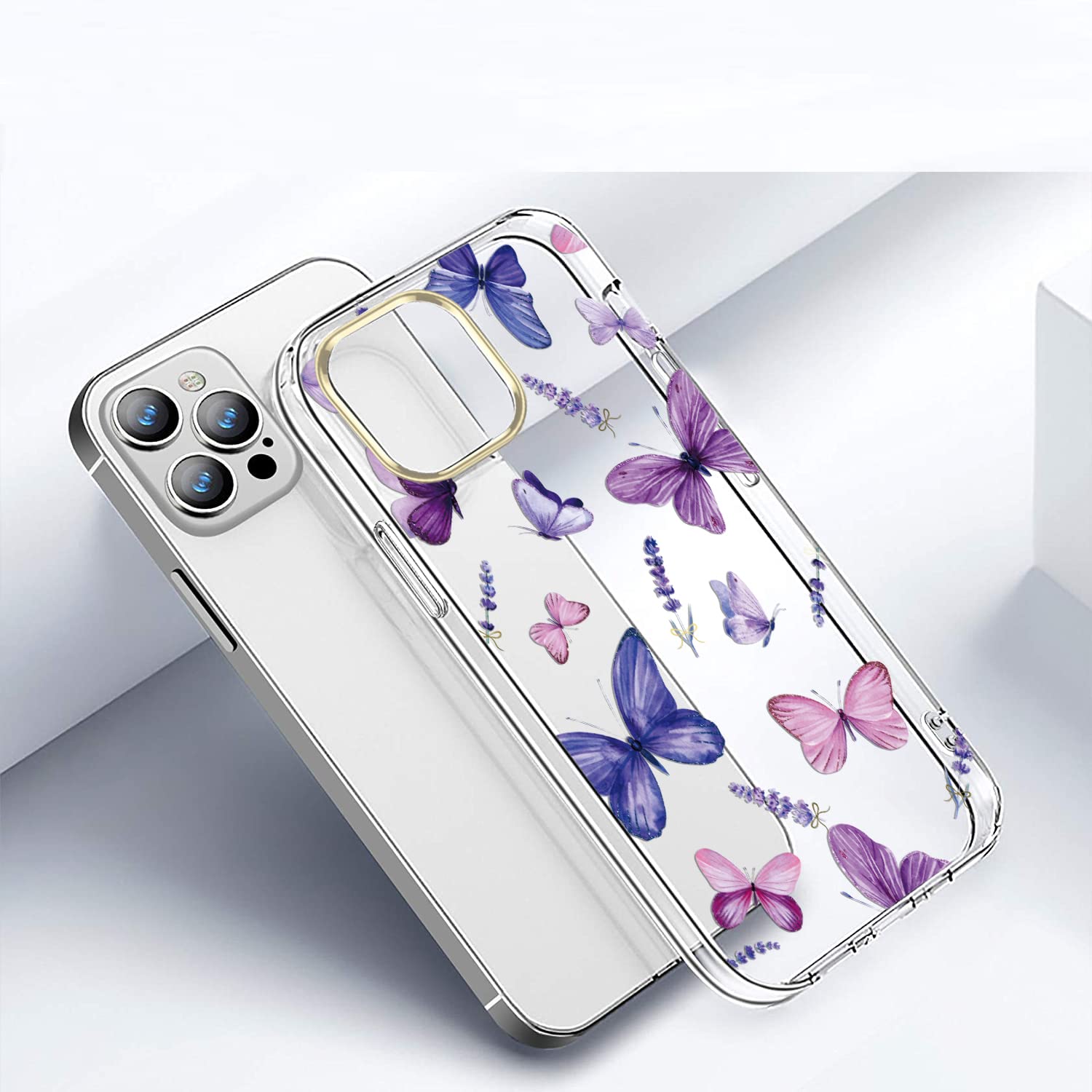 Pepmune Custodia Compatibile con iPhone 14 Pro Cover Trasparente con