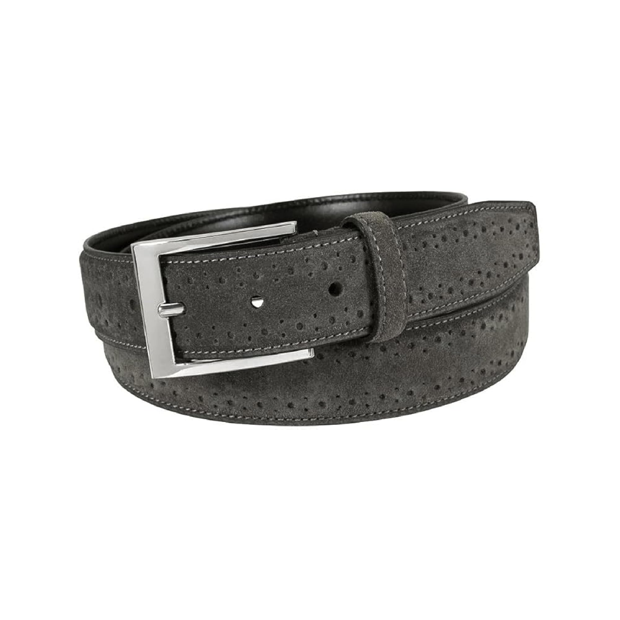Florsheim Herren Wildleder Gürtel Grau
