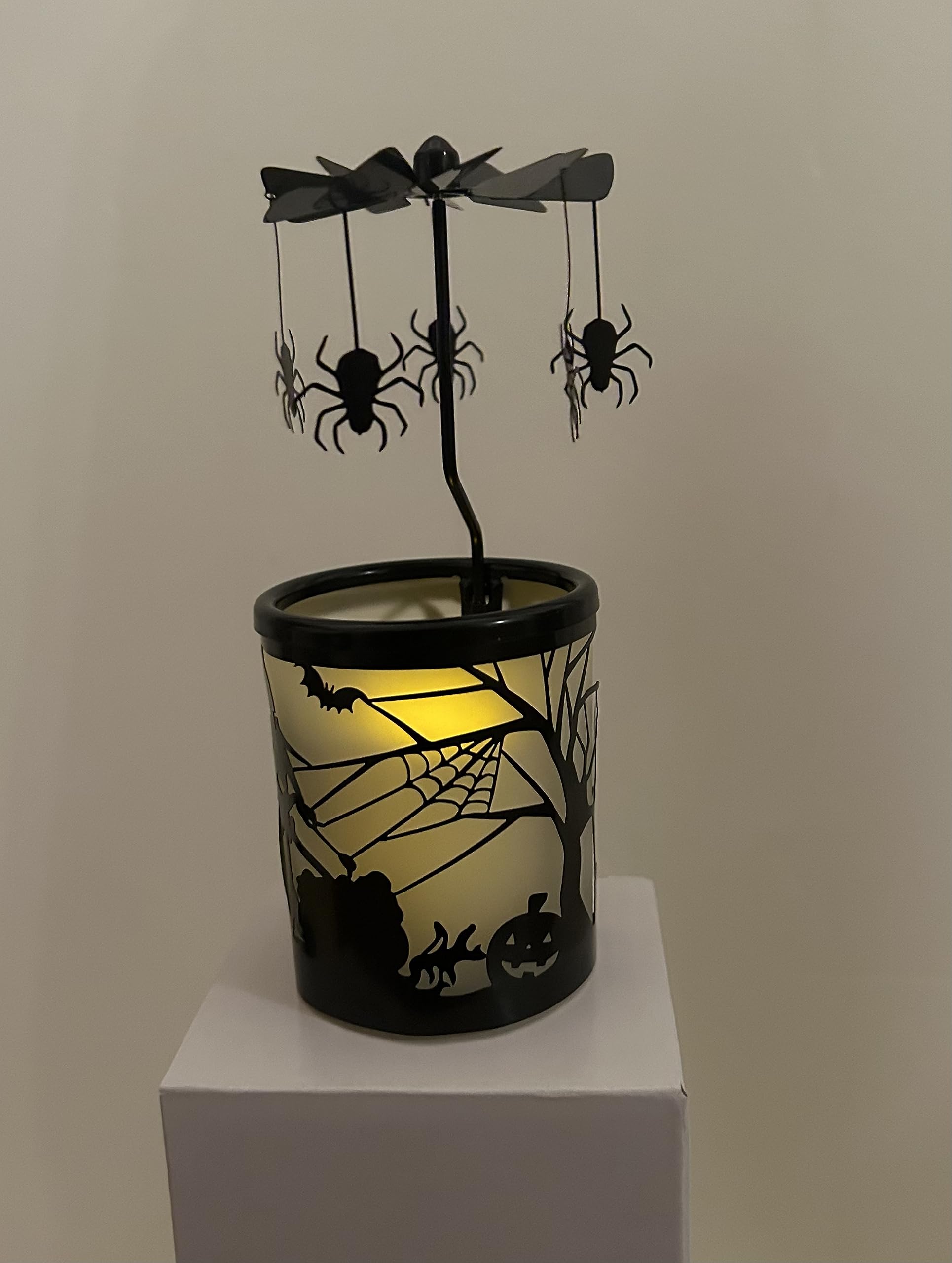 Amazon.com: Halloween Rotary Tea Light Carousel Spooky Candle