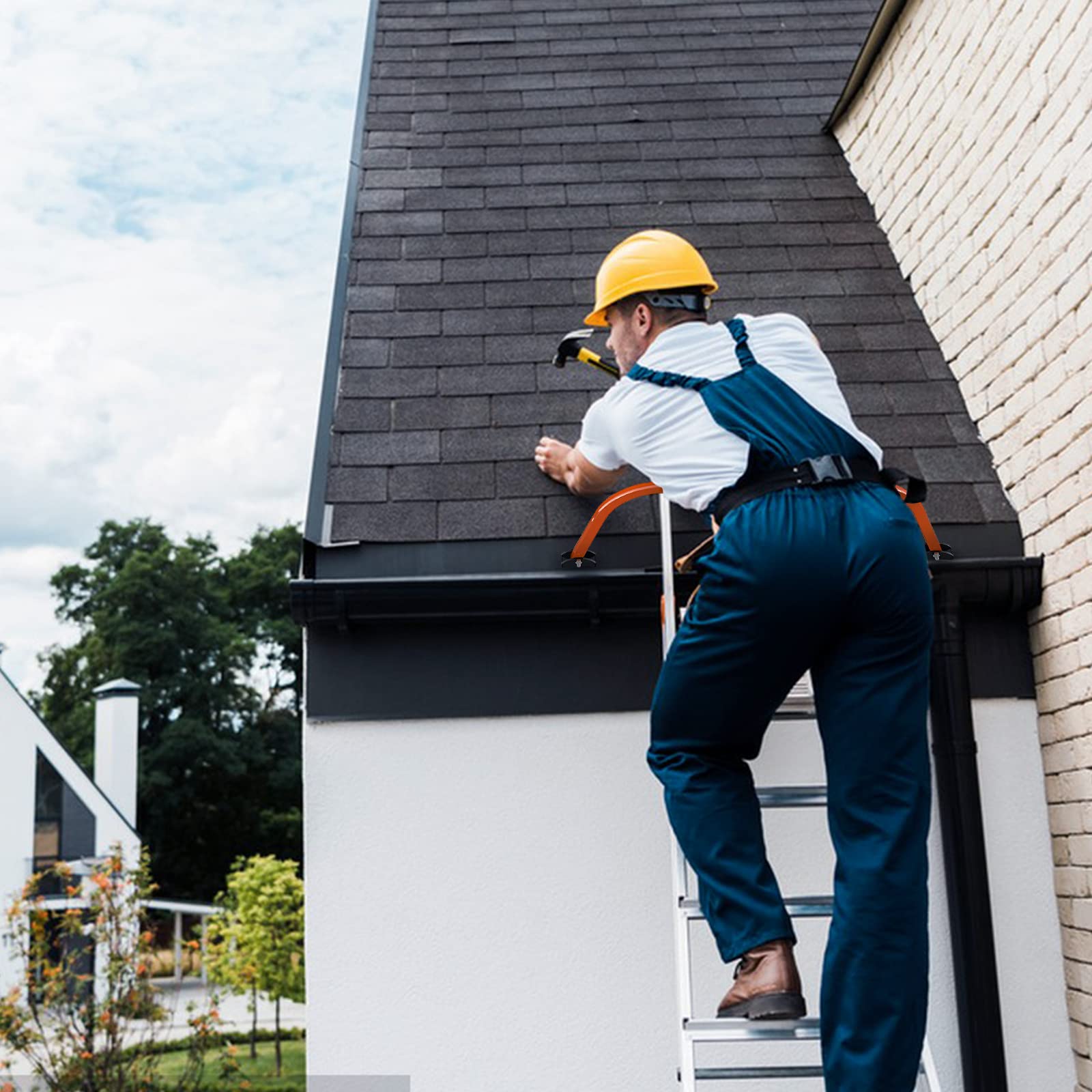 Arrtzan Ladder Standoff, Heavy Duty Steel Ladder standoffs for gutters