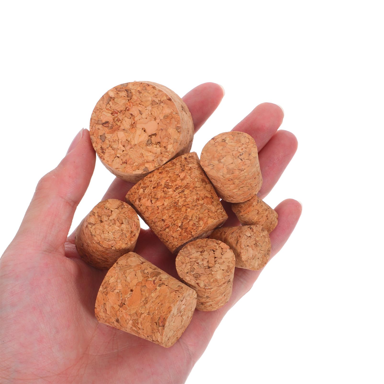 80 Pezzi Tappi in Sughero Assortiti per Bottiglie Vino Tappi Affusolati Morbidi Naturali Riutilizzabili Fai da Te per Olio Essenziale e Esperimenti Scientifici
