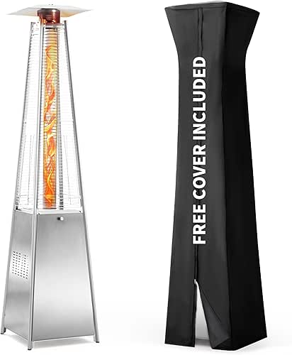 Pamapic Patio Heater, 48,000 BTU Pyramid Flame Patio Outdoor Heater