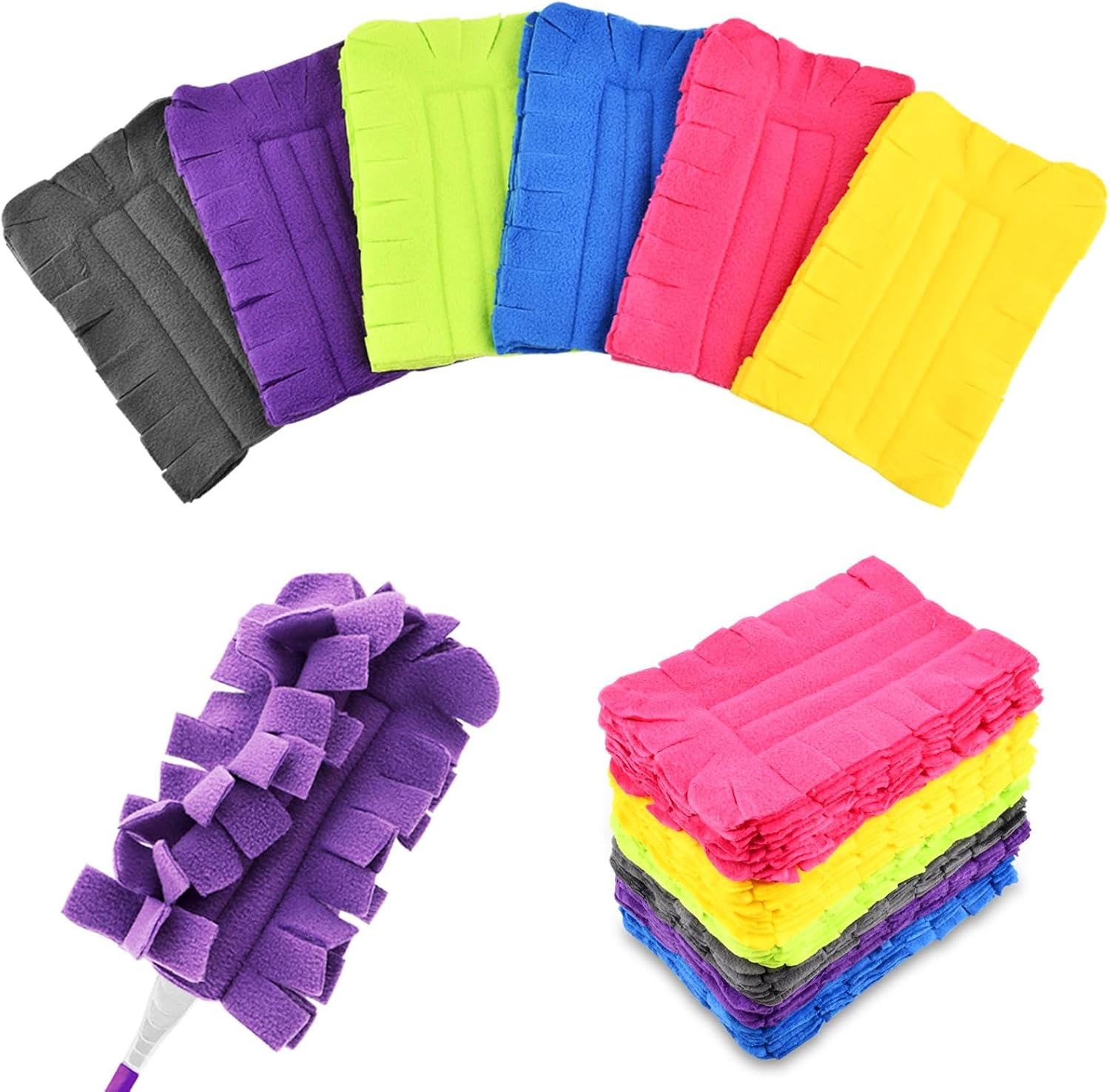 14 Pcs Microfiber Reusable Duster Refills Compatible with Swiffer Duster