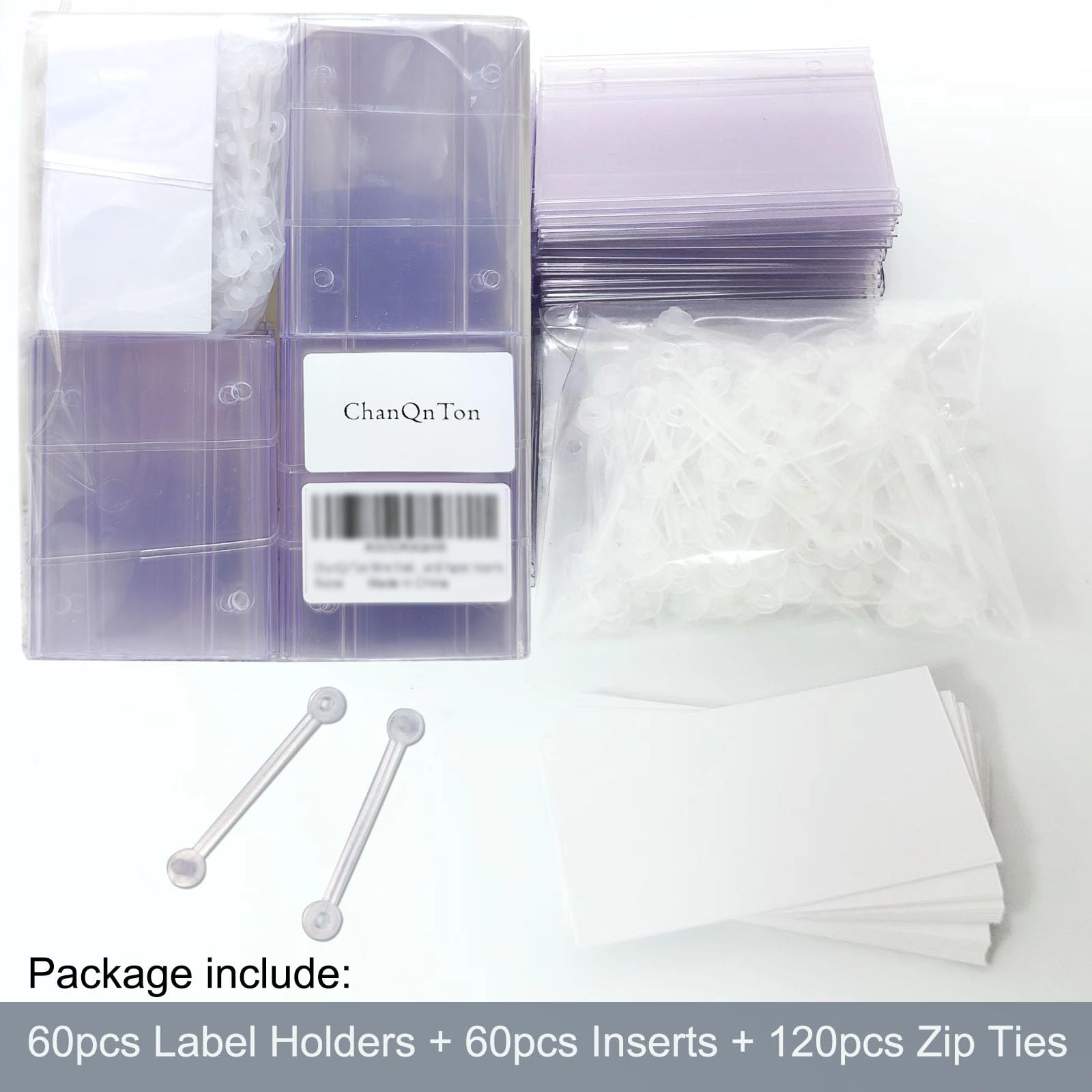 ChanQnTon Label Holders 8Lx4H