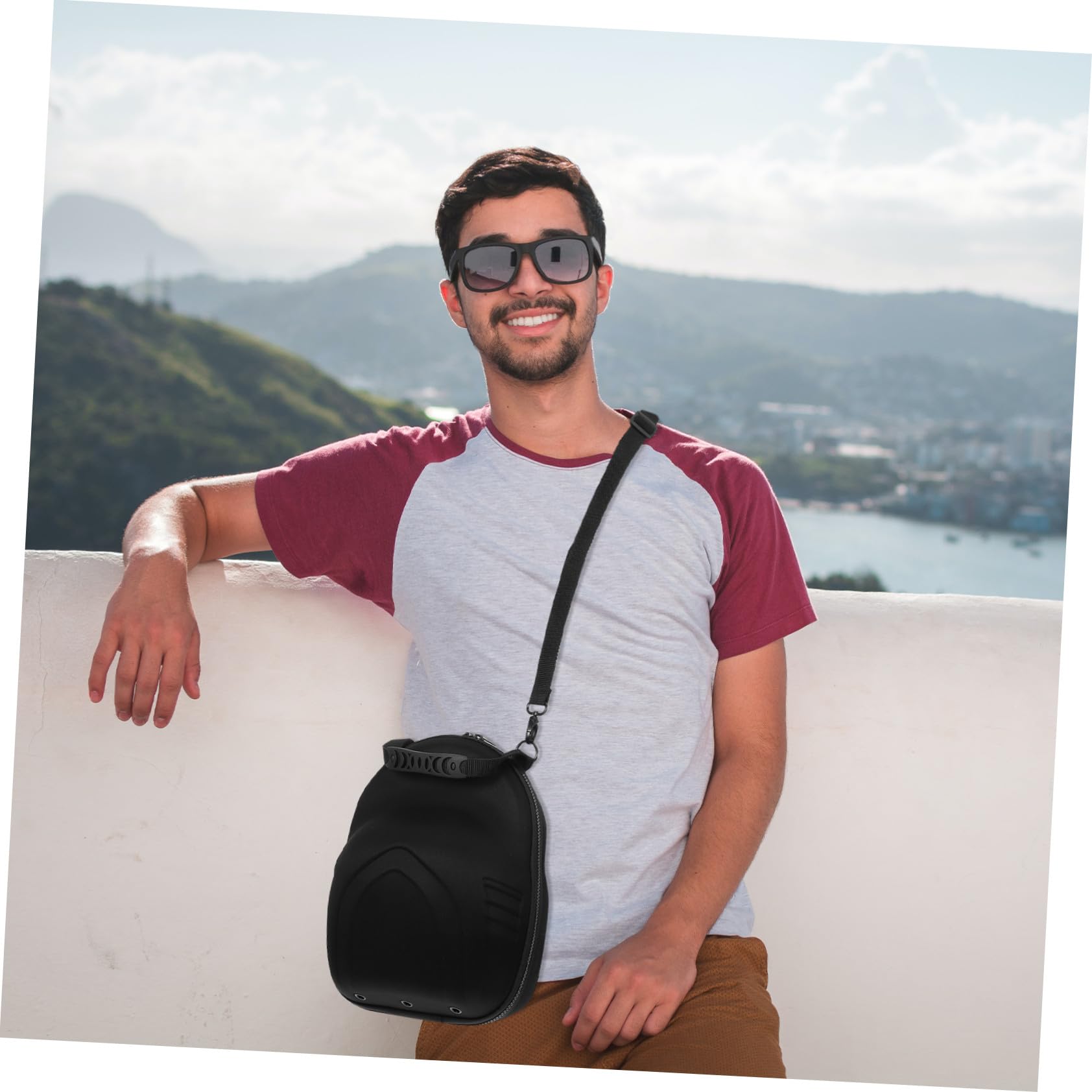 Estuche Rígido para Gorras de Béisbol con Correa Portátil Organizador Compacto y Resistente para Viaje Almacenamiento Seguro y Protección contra Arañazos Diseño Práctico con Asa