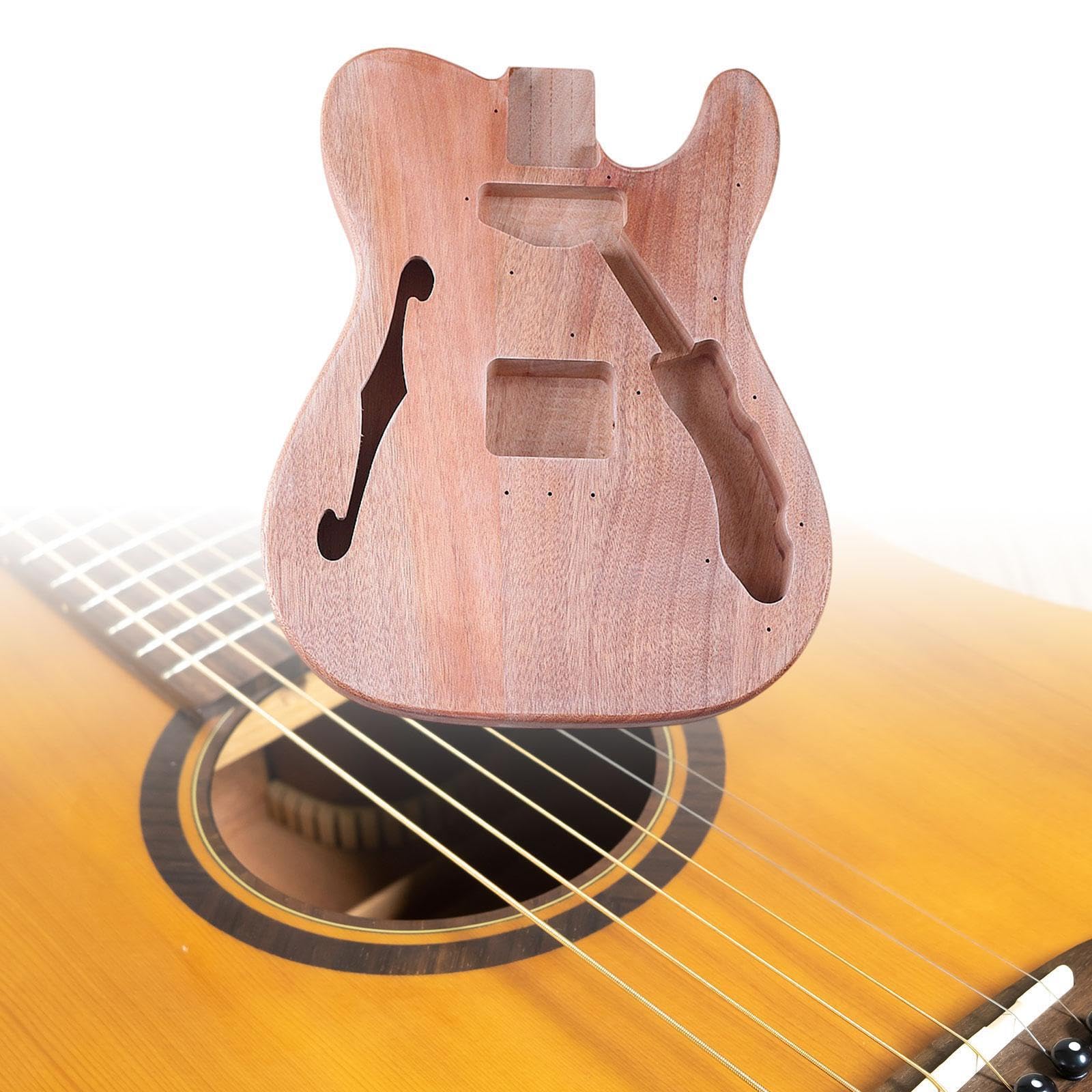 Corpo di chitarra elettrica artigianale non finito, progettato per soddisfare le preferenze di stile esecuzione Per unico con corpo in legno non finito per chitarra elettrica fai da te